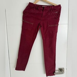 Joie Burgundy Ankle Jeans